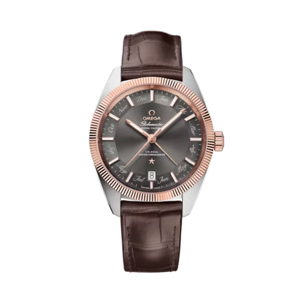 CONSTELLATION GLOBEMASTER 41 MM STAINLESS STEEL - SEDNA™ GOLD WITH GREY DIAL