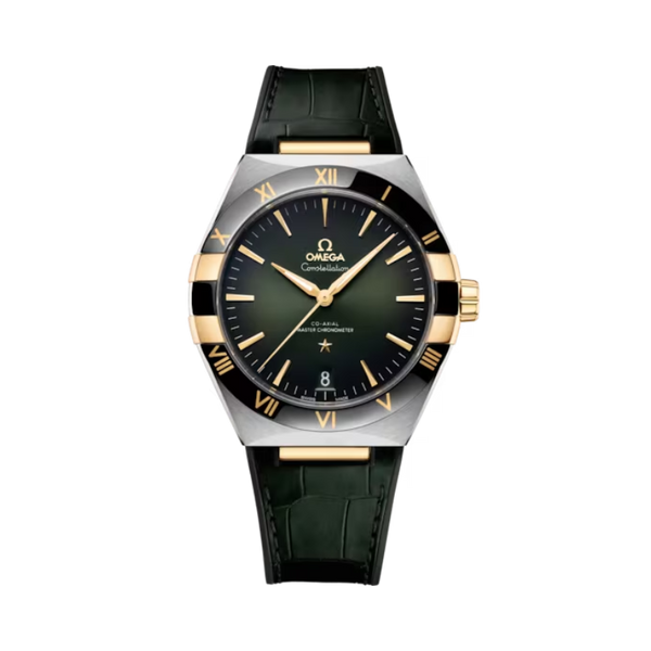CONSTELLATION 41 MM STAINLESS STEEL - YELLOW GOLD WITH GREEN DIAL