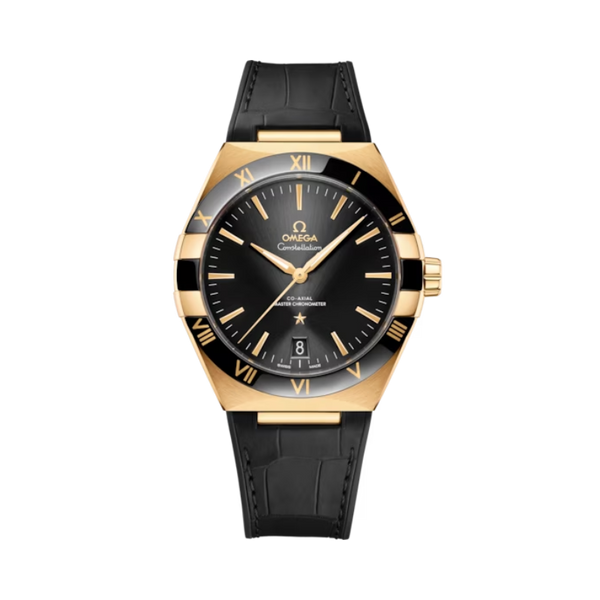 CONSTELLATION 41 MM YELLOW GOLD WITH BLACK DIAL