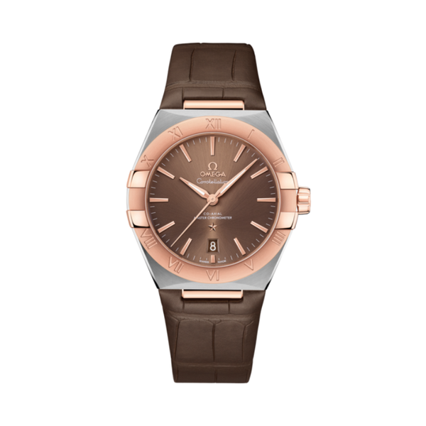 CONSTELLATION 39 MM STAINLESS STEEL - SEDNA™ GOLD WITH BROWN DIAL