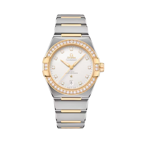 CONSTELLATION 39 MM STAINLESS STEEL - YELLOW GOLD WITH SILVER DIAL