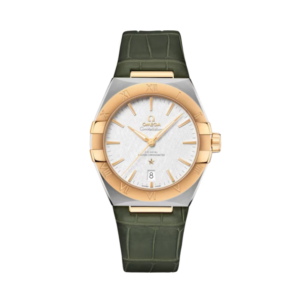 CONSTELLATION 39 MM STAINLESS STEEL - YELLOW GOLD WITH SILVER DIAL
