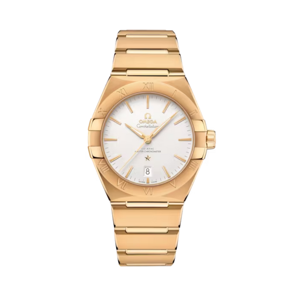 CONSTELLATION 39 MM YELLOW GOLD WITH SILVER DIAL