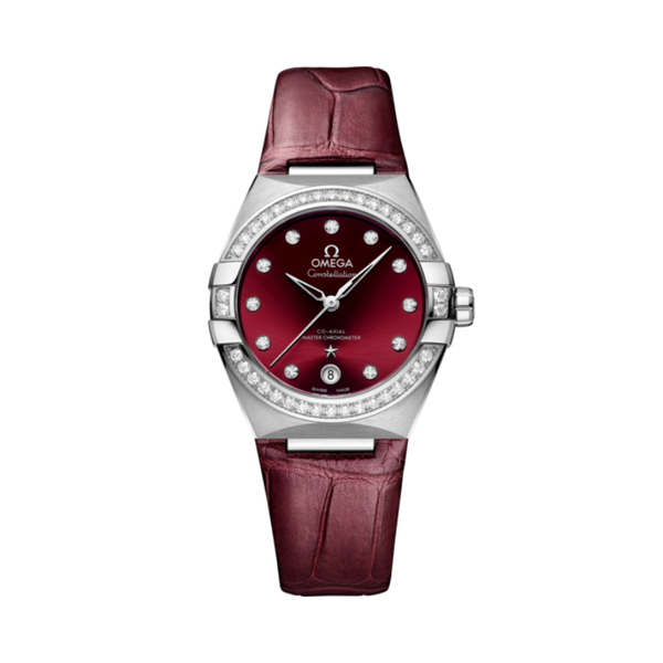 CONSTELLATION 36 MM STAINLESS STEEL WITH RED DIAL