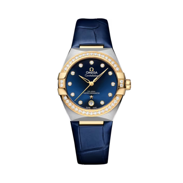 CONSTELLATION 36 MM STAINLESS STEEL - YELLOW GOLD WITH BLUE DIAL