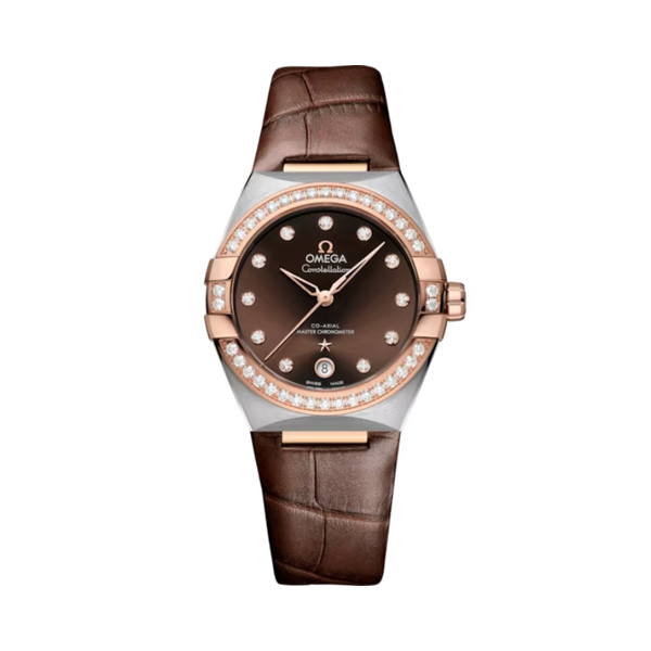 CONSTELLATION 36 MM STAINLESS STEEL - SEDNA™ GOLD WITH BROWN DIAL