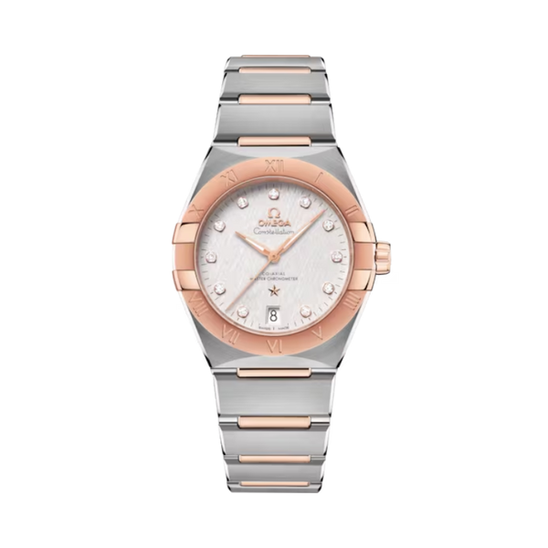 CONSTELLATION 36 MM STAINLESS STEEL - SEDNA™ GOLD WITH SILVER DIAL