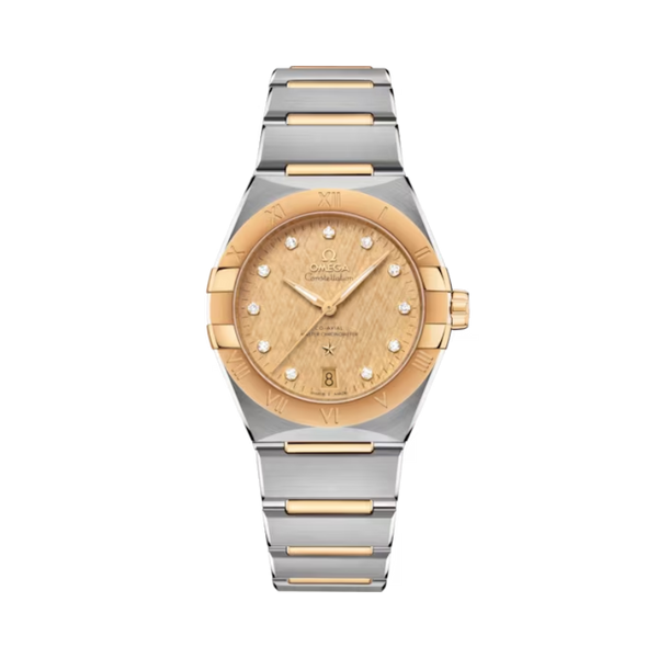 CONSTELLATION 36 MM STAINLESS STEEL - YELLOW GOLD WITH YELLOW DIAL