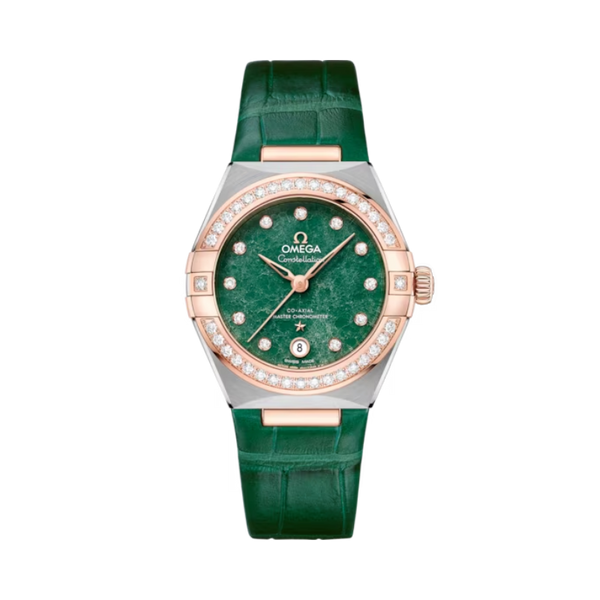 CONSTELLATION 29 MM STAINLESS STEEL - SEDNA™ GOLD WITH GREEN DIAL
