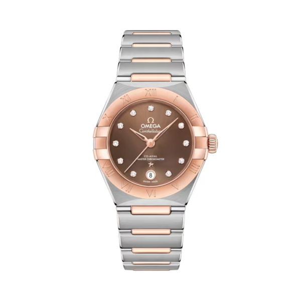CONSTELLATION 29 MM STAINLESS STEEL - SEDNA™ GOLD WITH BROWN DIAL