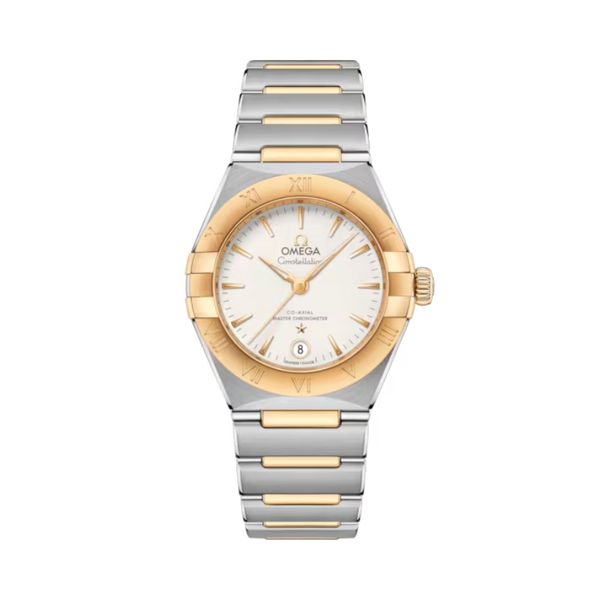 CONSTELLATION 29 MM STAINLESS STEEL - YELLOW GOLD WITH SILVER DIAL