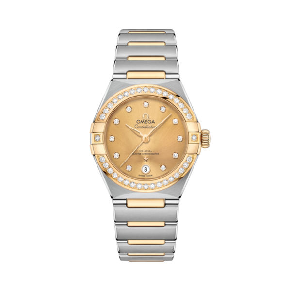 CONSTELLATION 29 MM STAINLESS STEEL - YELLOW GOLD WITH YELLOW DIAL