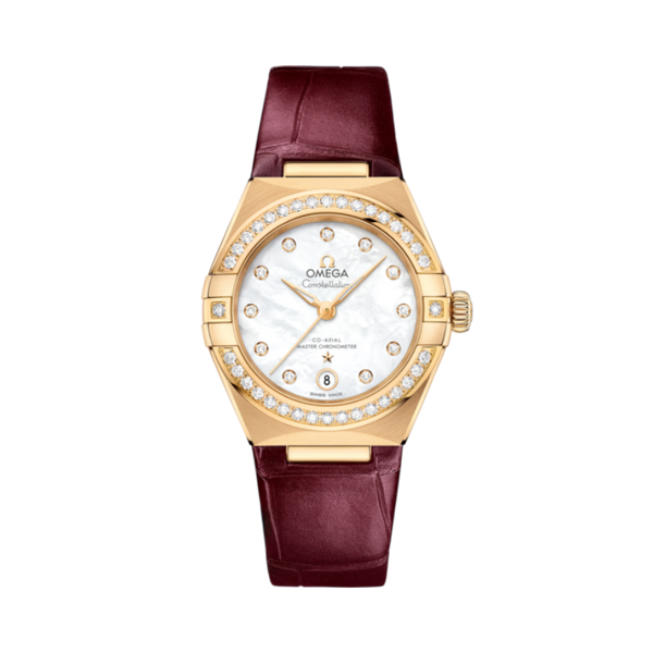 CONSTELLATION 29 MM YELLOW GOLD WITH MOTHER OF PEARL DIAL