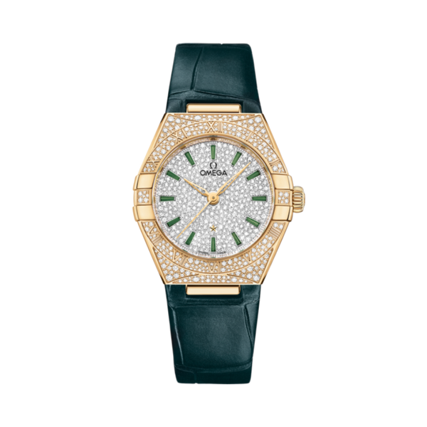 CONSTELLATION 29 MM YELLOW GOLD WITH WHITE DIAL
