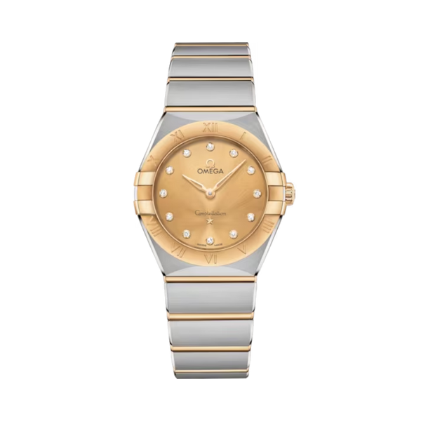CONSTELLATION 28 MM STAINLESS STEEL - YELLOW GOLD WITH YELLOW DIAL