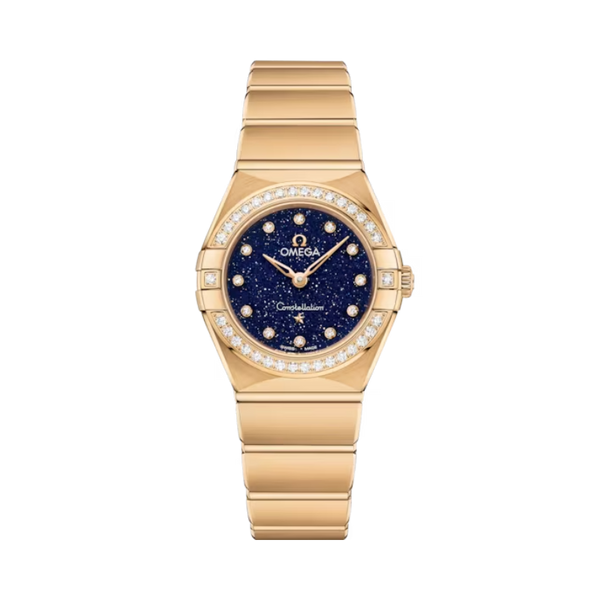 CONSTELLATION 25 MM YELLOW GOLD WITH BLUE DIAL