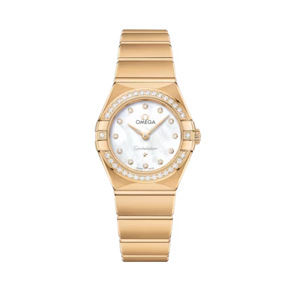 CONSTELLATION 25 MM YELLOW GOLD WITH MOTHER OF PEARL DIAL