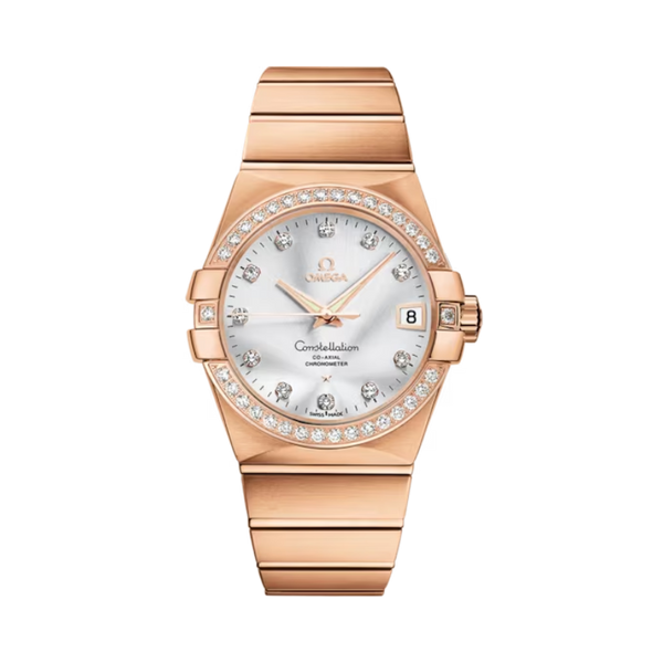 CONSTELLATION 38 MM RED GOLD WITH SILVER DIAL