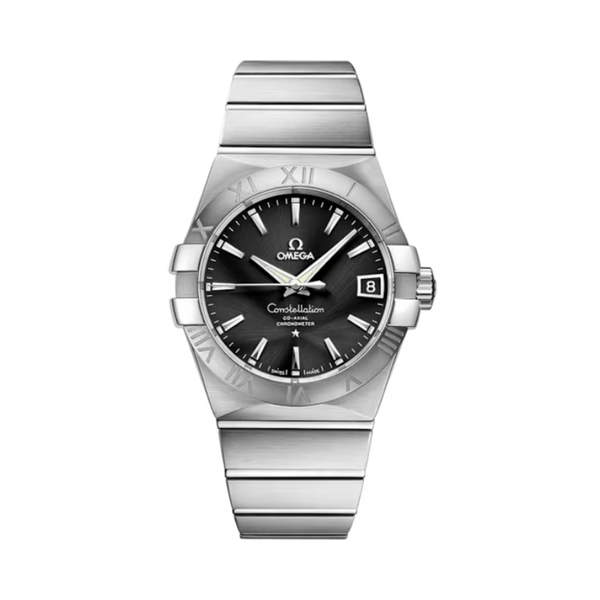 CONSTELLATION 38 MM STAINLESS STEEL WITH BLACK DIAL