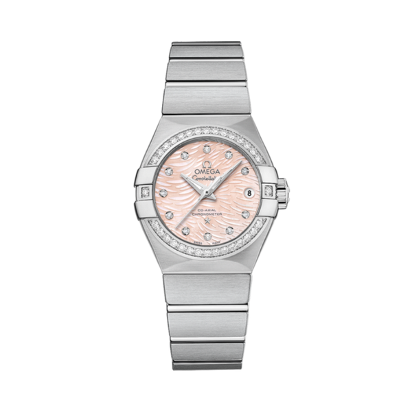 CONSTELLATION 27 MM STAINLESS STEEL WITH PINK MOTHER OF PEARL DIAL