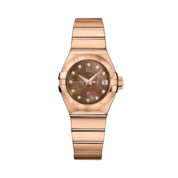CONSTELLATION 27 MM RED GOLD WITH GREY MOTHER OF PEARL DIAL