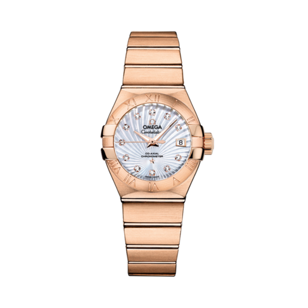 CONSTELLATION 27 MM RED GOLD WITH MOTHER OF PEARL DIAL