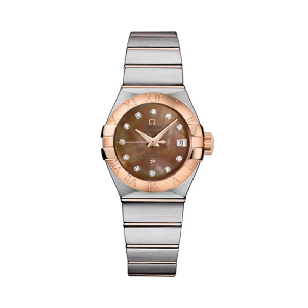 CONSTELLATION 27 MM RED GOLD WITH GREY MOTHER OF PEARL DIAL