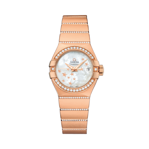 CONSTELLATION 27 MM RED GOLD WITH MOTHER OF PEARL DIAL