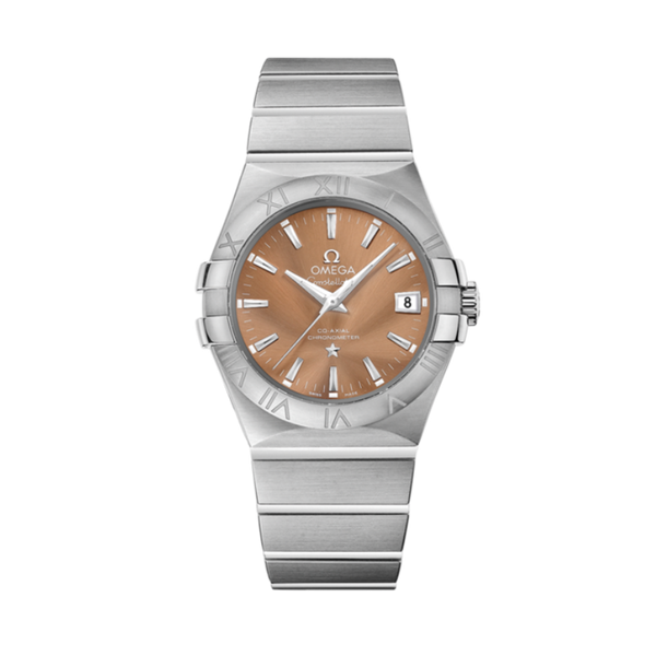 CONSTELLATION 35 MM STAINLESS STEEL WITH BROWN DIAL