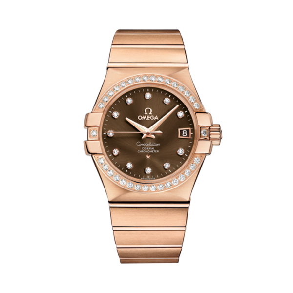 CONSTELLATION 35 MM RED GOLD WITH BROWN DIAL