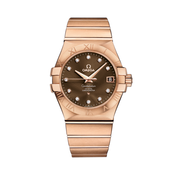 CONSTELLATION 35 MM RED GOLD WITH BROWN DIAL