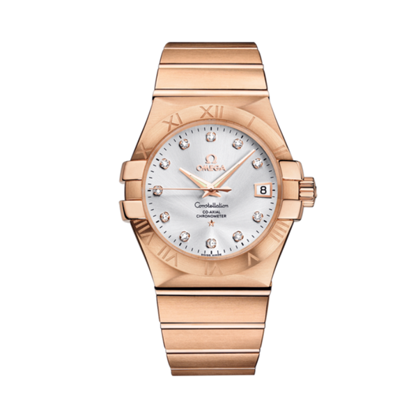 CONSTELLATION 35 MM RED GOLD WITH SILVER DIAL