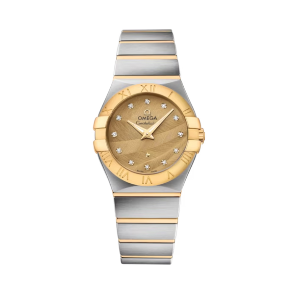 CONSTELLATION 27 MM STAINLESS STEEL - YELLOW GOLD WITH YELLOW DIAL