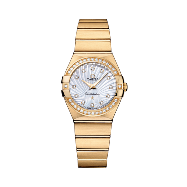 CONSTELLATION 27 MM YELLOW GOLD WITH MOTHER OF PEARL DIAL