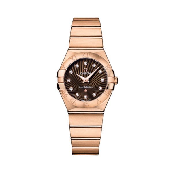 CONSTELLATION 27 MM RED GOLD WITH BROWN DIAL