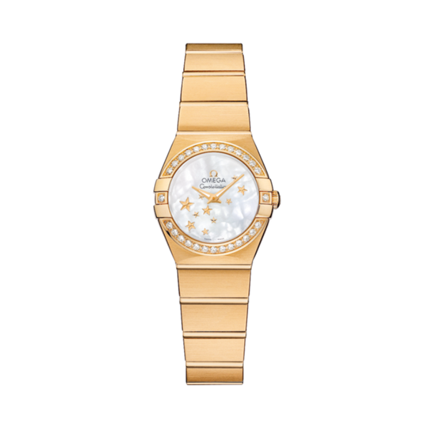 CONSTELLATION 24 MM YELLOW GOLD WITH MOTHER OF PEARL DIAL
