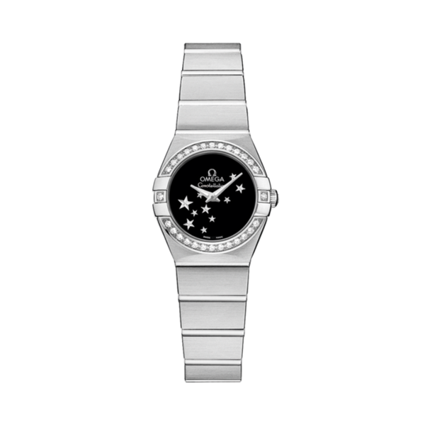 CONSTELLATION 24 MM STAINLESS STEEL WITH BLACK DIAL