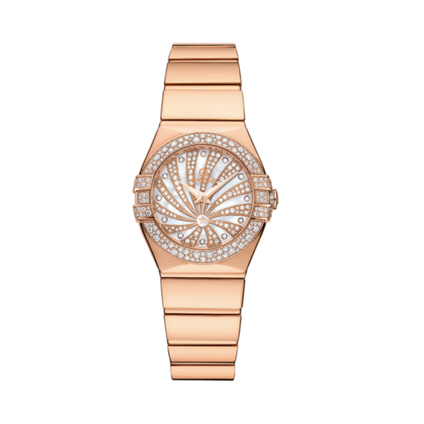 CONSTELLATION 24 MM RED GOLD WITH MOTHER OF PEARL DIAL