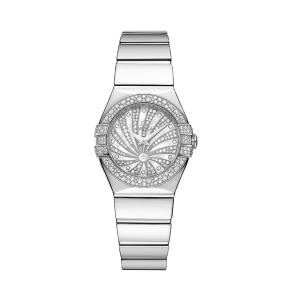 CONSTELLATION 24 MM WHITE GOLD WITH WHITE DIAL
