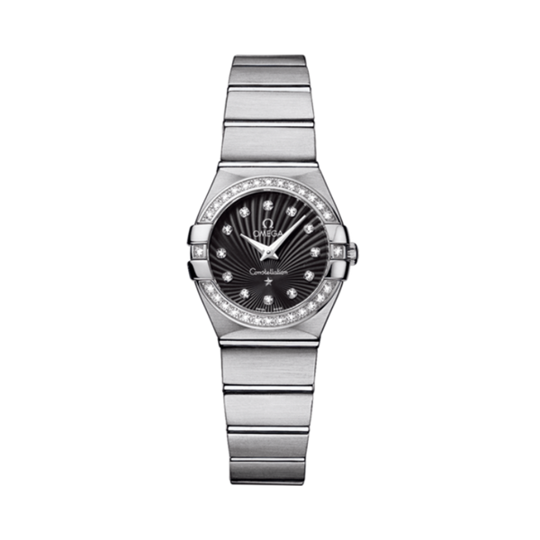 CONSTELLATION 24 MM STAINLESS STEEL WITH BLACK DIAL