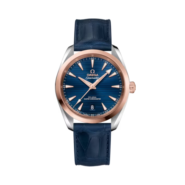 SEAMASTER AQUA TERRA 150M 38 MM STAINLESS STEEL - SEDNA™ GOLD WITH BLUE DIAL