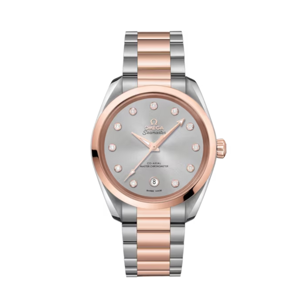 SEAMASTER AQUA TERRA 150M 38 MM STAINLESS STEEL - SEDNA™ GOLD WITH GREY DIAL
