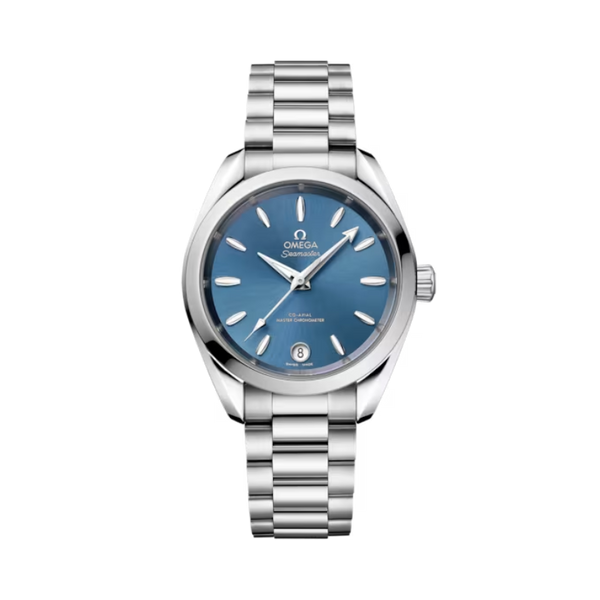 SEAMASTER AQUA TERRA SHADES 34 MM STAINLESS STEEL WITH SEA BLUE DIAL