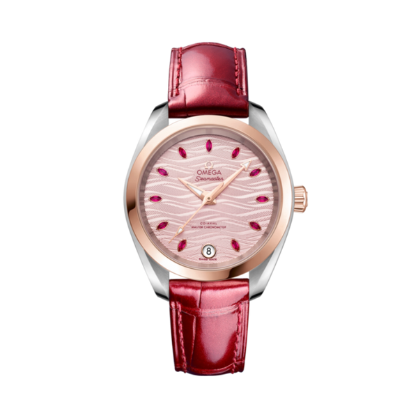 SEAMASTER AQUA TERRA 150M 34 MM STAINLESS STEEL - SEDNA™ GOLD WITH PINK DIAL
