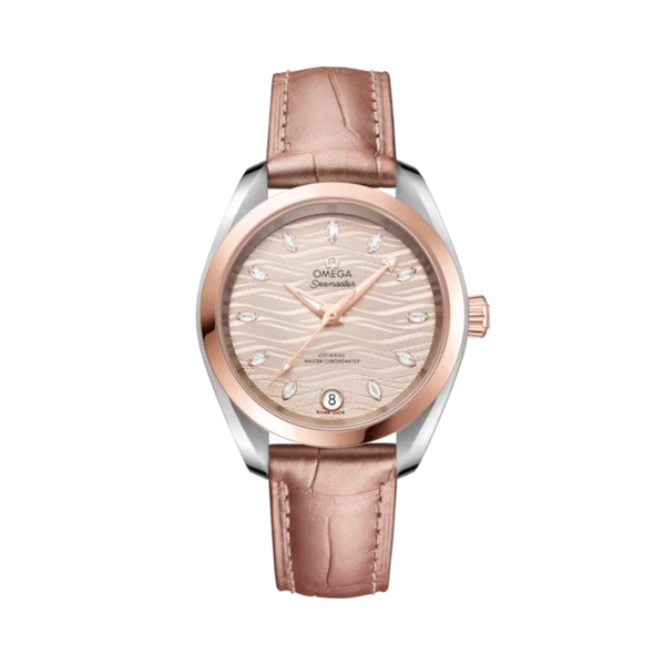 SEAMASTER AQUA TERRA 150M 34 MM STAINLESS STEEL - SEDNA™ GOLD WITH YELLOW DIAL