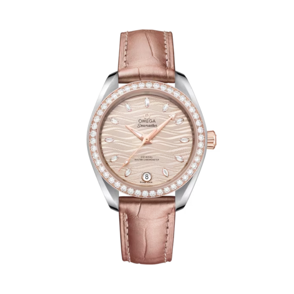 SEAMASTER AQUA TERRA 150M 34 MM STAINLESS STEEL - SEDNA™ GOLD WITH YELLOW DIAL