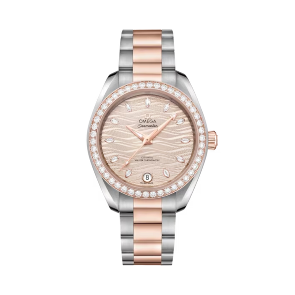SEAMASTER AQUA TERRA 150M 34 MM STAINLESS STEEL - SEDNA™ GOLD WITH GREY DIAL