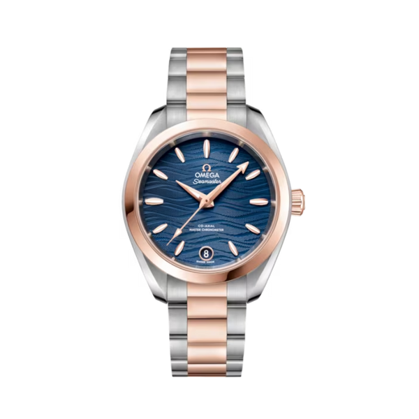 SEAMASTER AQUA TERRA 150M 34 MM STAINLESS STEEL - SEDNA™ GOLD WITH BLUE DIAL