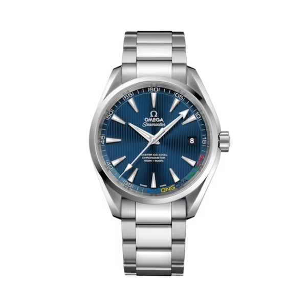 SEAMASTER AQUA TERRA 150M "PYEONGCHANG 2018" LIMITED EDITION 41 MM STAINLESS STEEL WITH BLUE DIAL