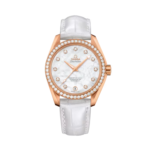SEAMASTER AQUA TERRA 150M 38 MM RED GOLD WITH MOTHER OF PEARL DIAL